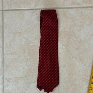 Kaii Red and Black Checkered Men's Tie
